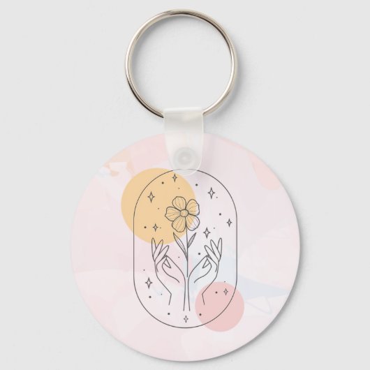 Bloem Sleutelhanger (Voorkant)