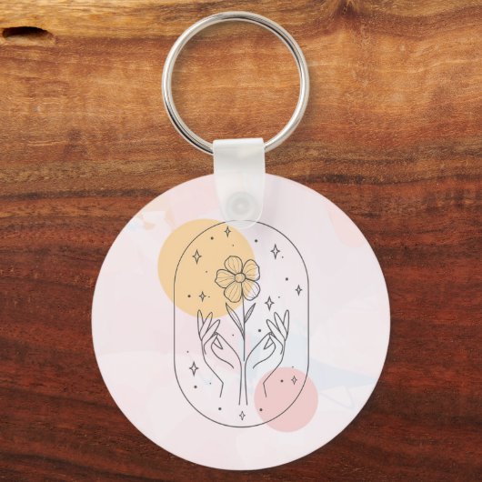 Bloem Sleutelhanger (Voorkant)