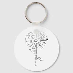 bloem sleutelhanger