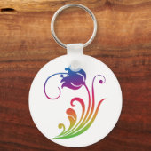 Bloem Sleutelhanger (Achterkant)