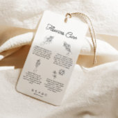 Bloem Snijbloemen Zorg Hang Label Bloemist Kaart