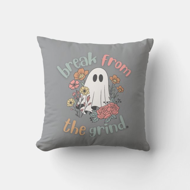 Bloem Spook Kussen (Voorkant)