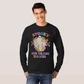 Bloem spooky geest 2e graad leraar Halloween T-shirt (Voorkant volledig)
