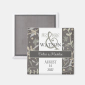 Bloem Sprigs Modern Inspirerend Eenvoudig Elegant Magneet (Voorkant / Achterkant)