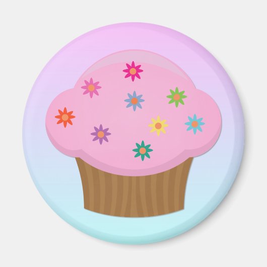 Bloem Sprinkles Cupcake Magneet (Voorkant)