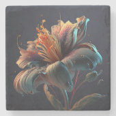 bloem stenen onderzetter (Voorkant)