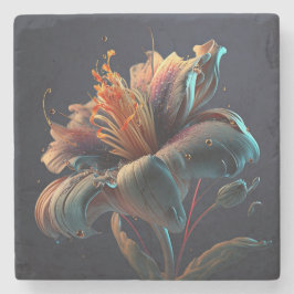 bloem stenen onderzetter