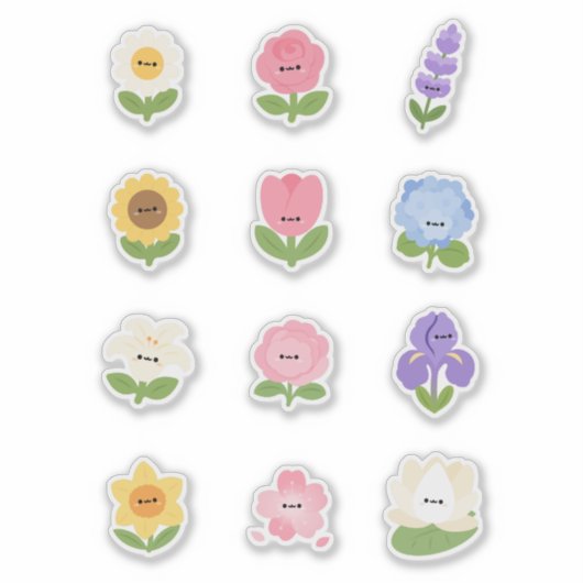 Bloem Sticker (Voorkant)