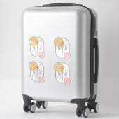 Bloem Sticker (Koffer)