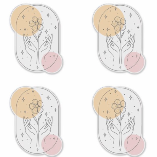 Bloem Sticker (Voorkant)
