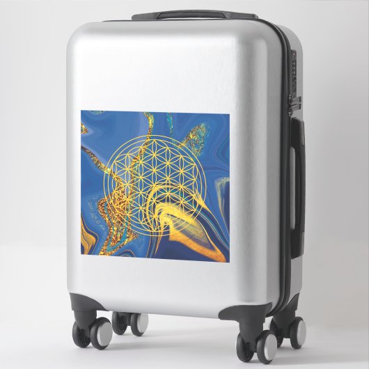 bloem sticker (Koffer)