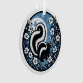 Bloem stinkdier kunstwerk stinkdieren bloemig ornament (voorkant)