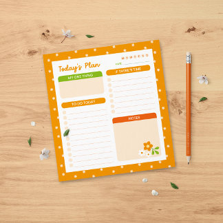 Bloem Stippen Dagelijkse Planner Notitieblok