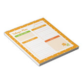 Bloem Stippen Dagelijkse Planner Notitieblok (Schuin)