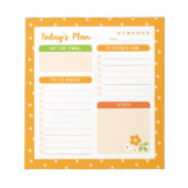 Bloem Stippen Dagelijkse Planner Notitieblok (Voorkant)