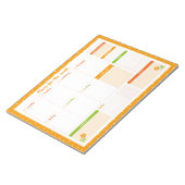 Bloem Stippen Wekelijkse Maandag Start Planner Notitieblok (Schuin)