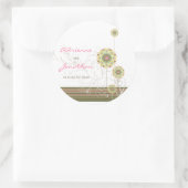 Bloem Stippen wervelingen bruiloft gunst label Sti (Tas)