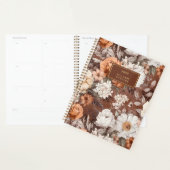  Bloem Stoffige Bruine Perzik Waterverf Bloem Planner (Display)