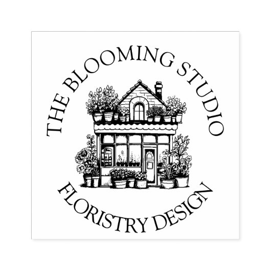 Bloem Storefront Rubber Stamp Rubberstempel (Afrduk)