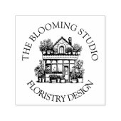 Bloem Storefront Rubber Stamp Zelfinktende Stempel (Design)
