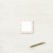 Bloem streeppatroon post-it® notes (Op bureau)