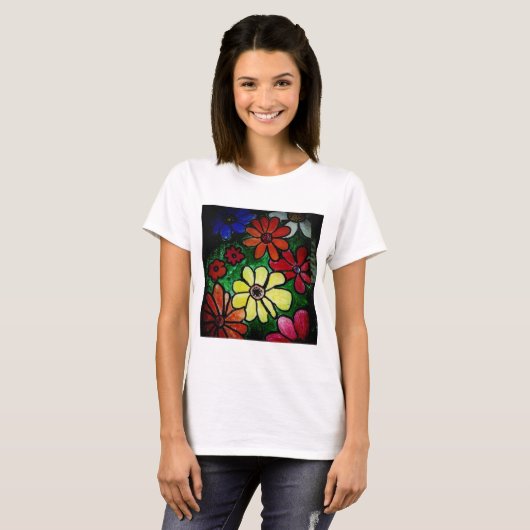 bloem t-shirt (Voorkant volledig)