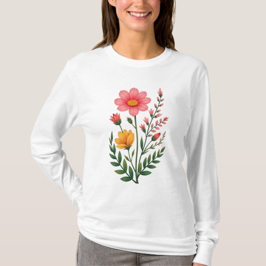 Bloem T-shirt (Voorkant)