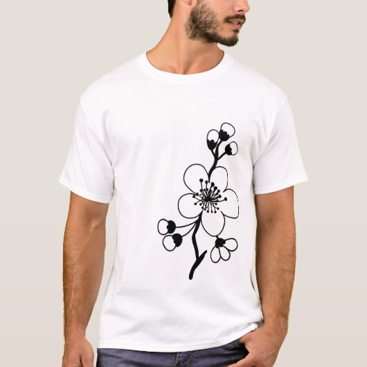 bloem t-shirt (Voorkant)