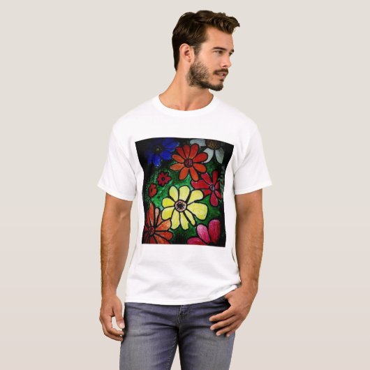 bloem t-shirt (Voorkant volledig)