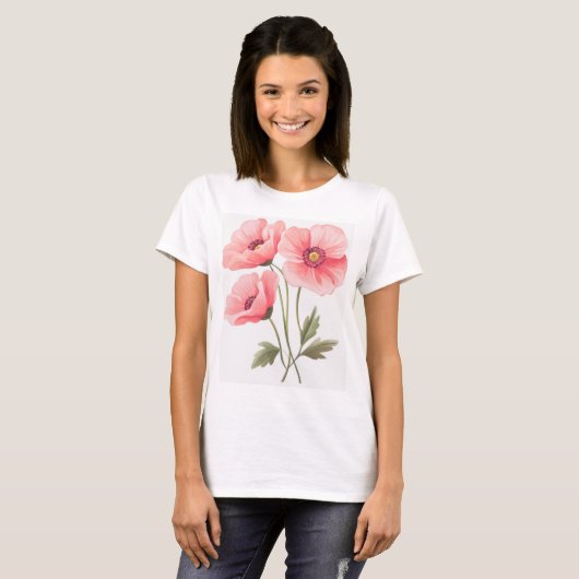 bloem T-shirt (Voorkant volledig)