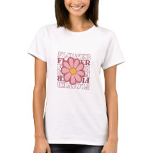 bloem t shirt ontwerp meisje