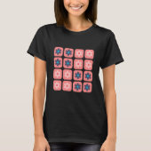 Bloem T-shirt, Retro Bloemen Shirt, Bloem T-shirt (Voorkant)