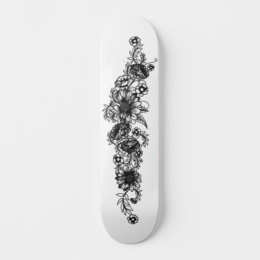 Bloem Tattoo Persoonlijk Skateboard (Voorkant)