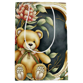 Bloem Teddybeer letter C Medium Cadeauzakje
