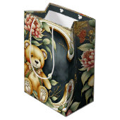 Bloem Teddybeer letter C Medium Cadeauzakje (Achterkant Gekanteld)