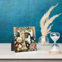 Bloem Teddybeer letter F Fotoplaat