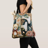 Bloem Teddybeer letter F Tote Bag (Dichtbij)