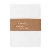 Bloem Tekening Eenvoudig Elegant Uitnodigingen Wikkel (Achterkant Voorbeeld)