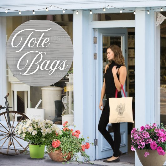 Bloem Tekening Schriftuur Tote Bag