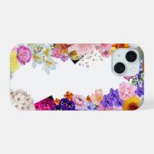 Bloem telefoonhoesje iPhone 15 case (Achterkant horizontaal)