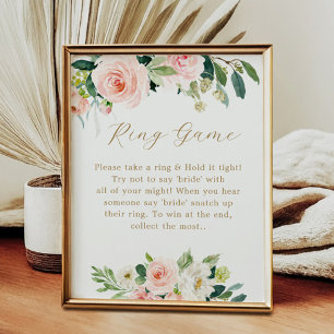 Bloem The Ring Game Bruidsfeest Spel Bord Poster