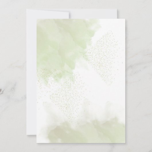 Bloem thema bruiloft kaart (Achterkant)