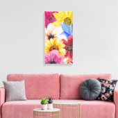 Bloem thema Waterverf canvas kunst (Insitu (Woonkamer))