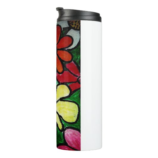 bloem thermosbeker (Geroteerd rechts)