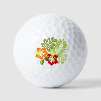 Bloem Tropisch lekt Hibiscus Hawaii rood Sinaasapp Golfballen