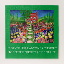 Bloem Tuin Citaat Sjabloon Legpuzzel