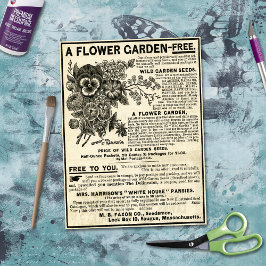 Bloem Tuin Ephemera Decoupage Ambacht Tissuepapier