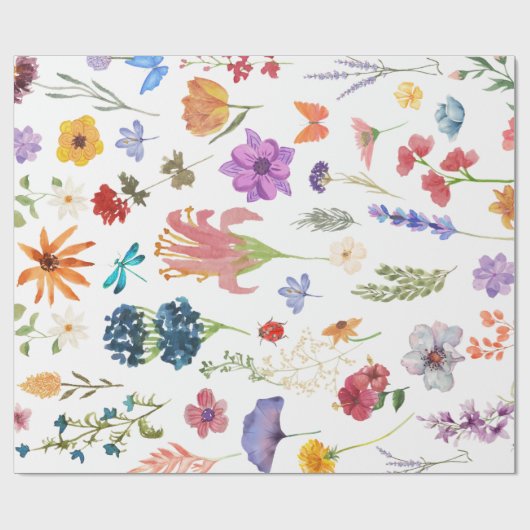 Bloem Tuin Inpakpapier (Vlak)