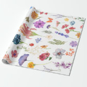 Bloem Tuin Inpakpapier (Uitgerold)