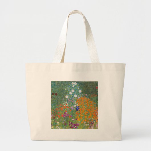 bloem + tuin + klimt + gustav + huishouden grote tote bag (Voorkant)